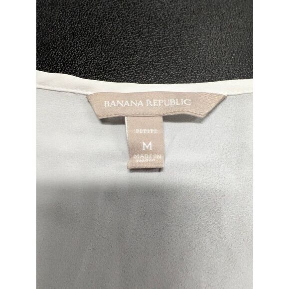 Banana Republic White Sequins Tank Top Size Petite M - Picture 3 of 6